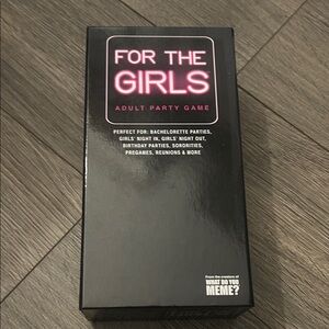For The Girls Adult Party Game - Black